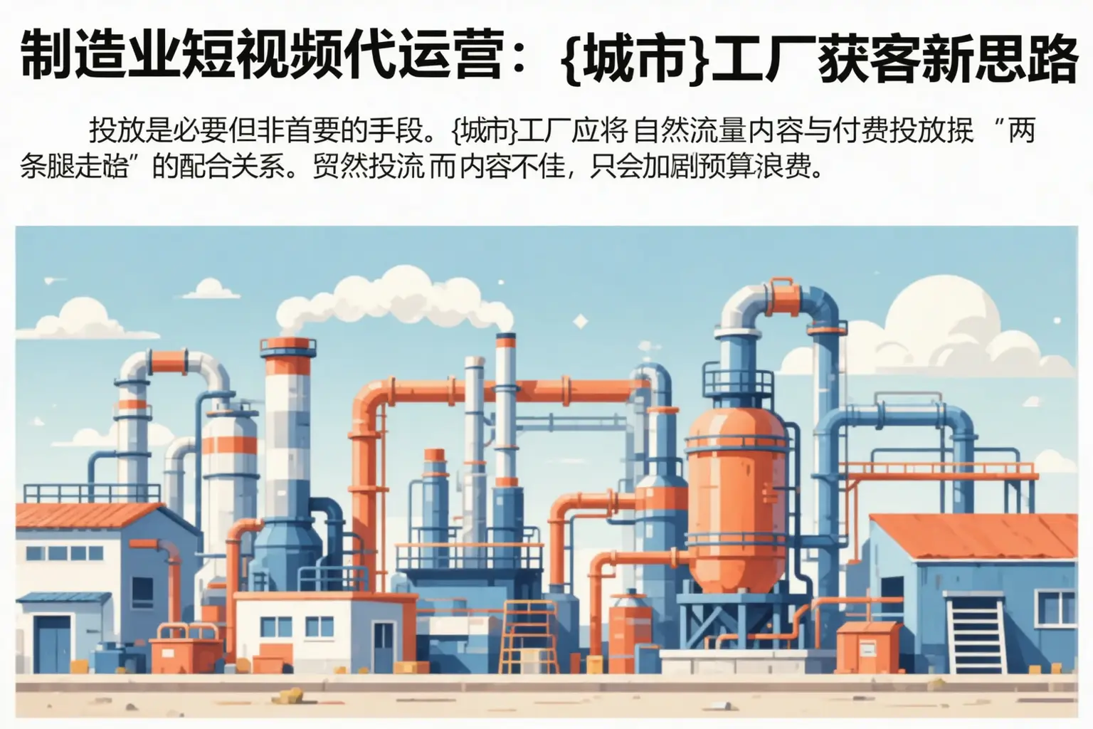 制造业短视频代运营:铜陵工厂获客新思路