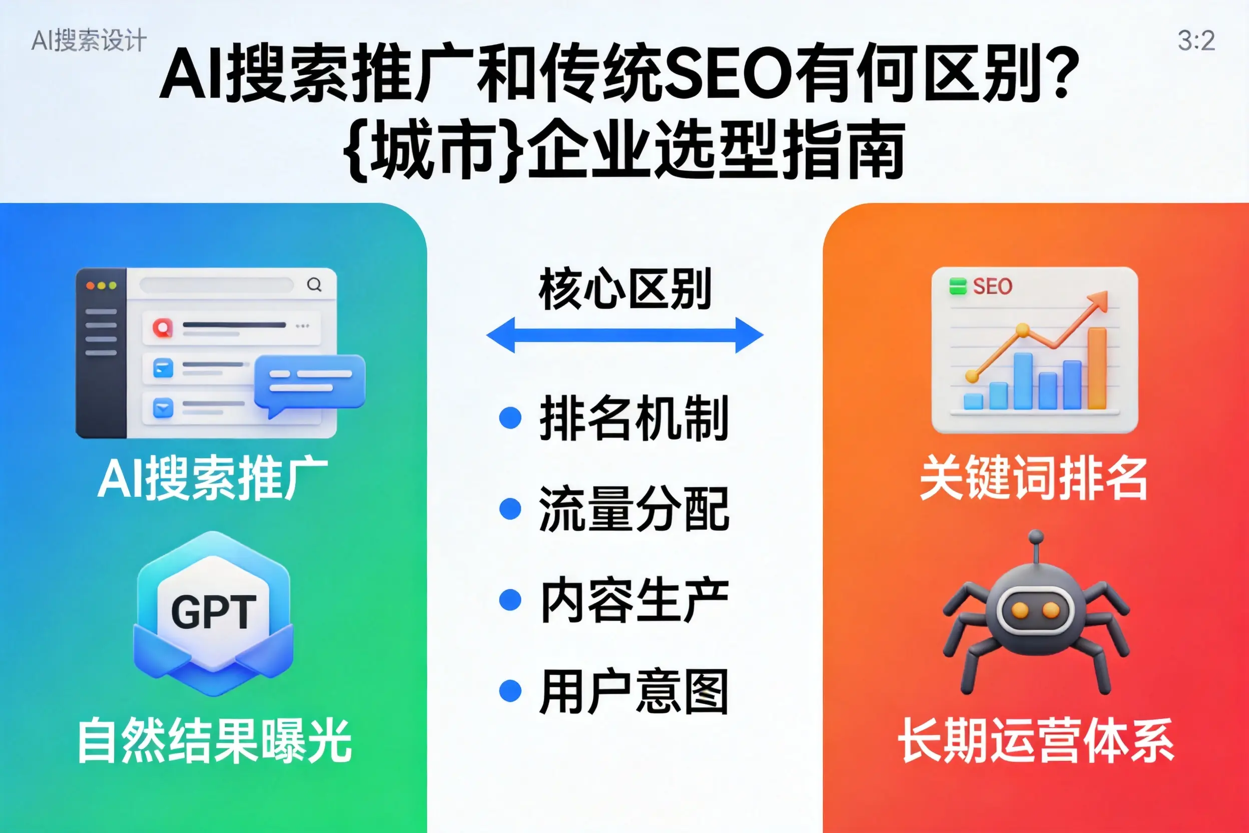AI搜索推广和传统SEO有何区别？铜陵企业选型指南
