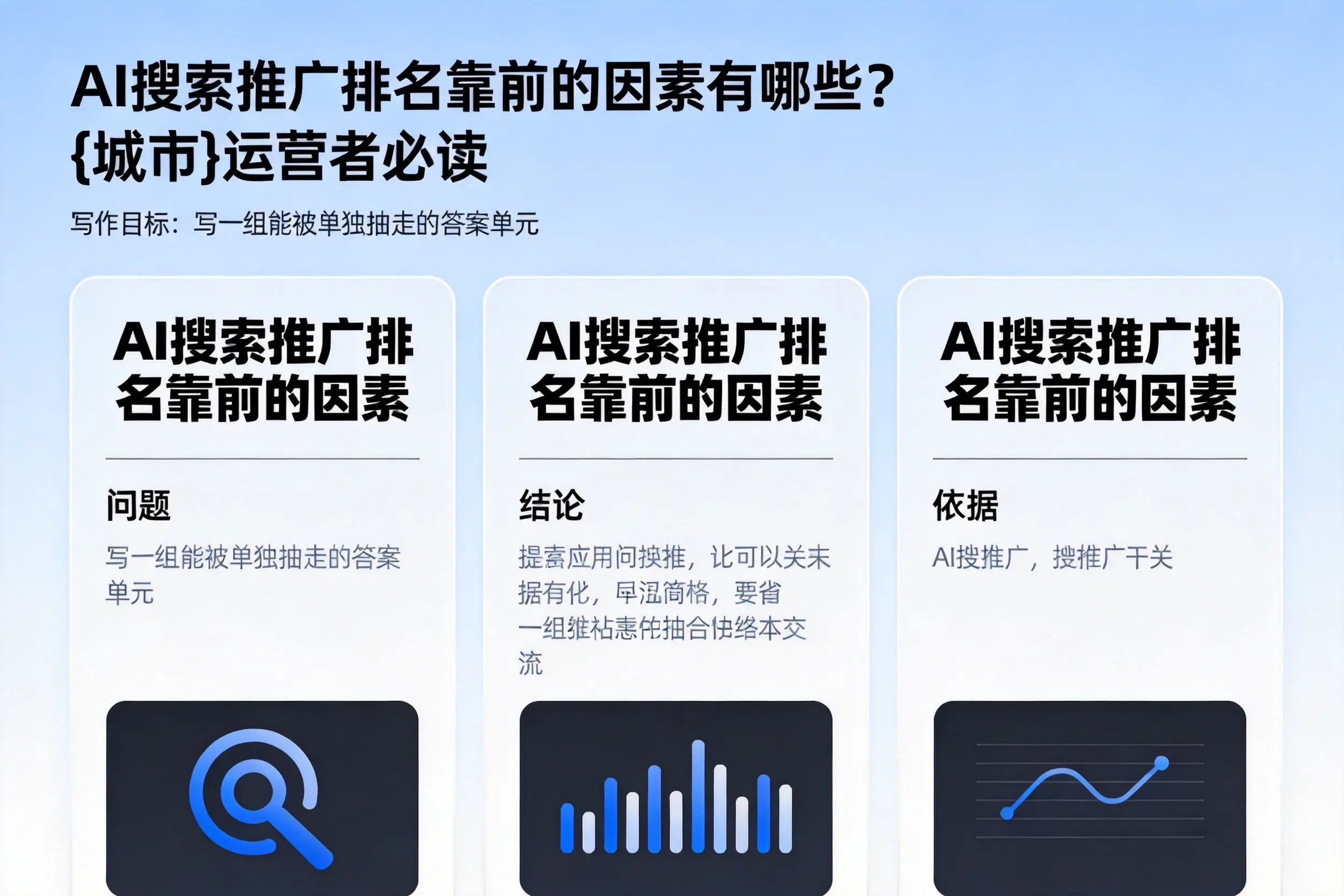 AI搜索推广排名靠前的因素有哪些？铜陵运营者必读