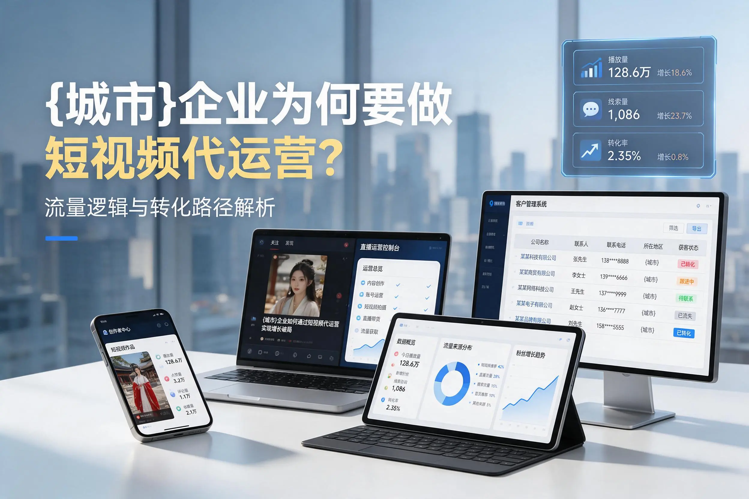 铜陵企业为何要做短视频代运营?流量逻辑与转化路径解析