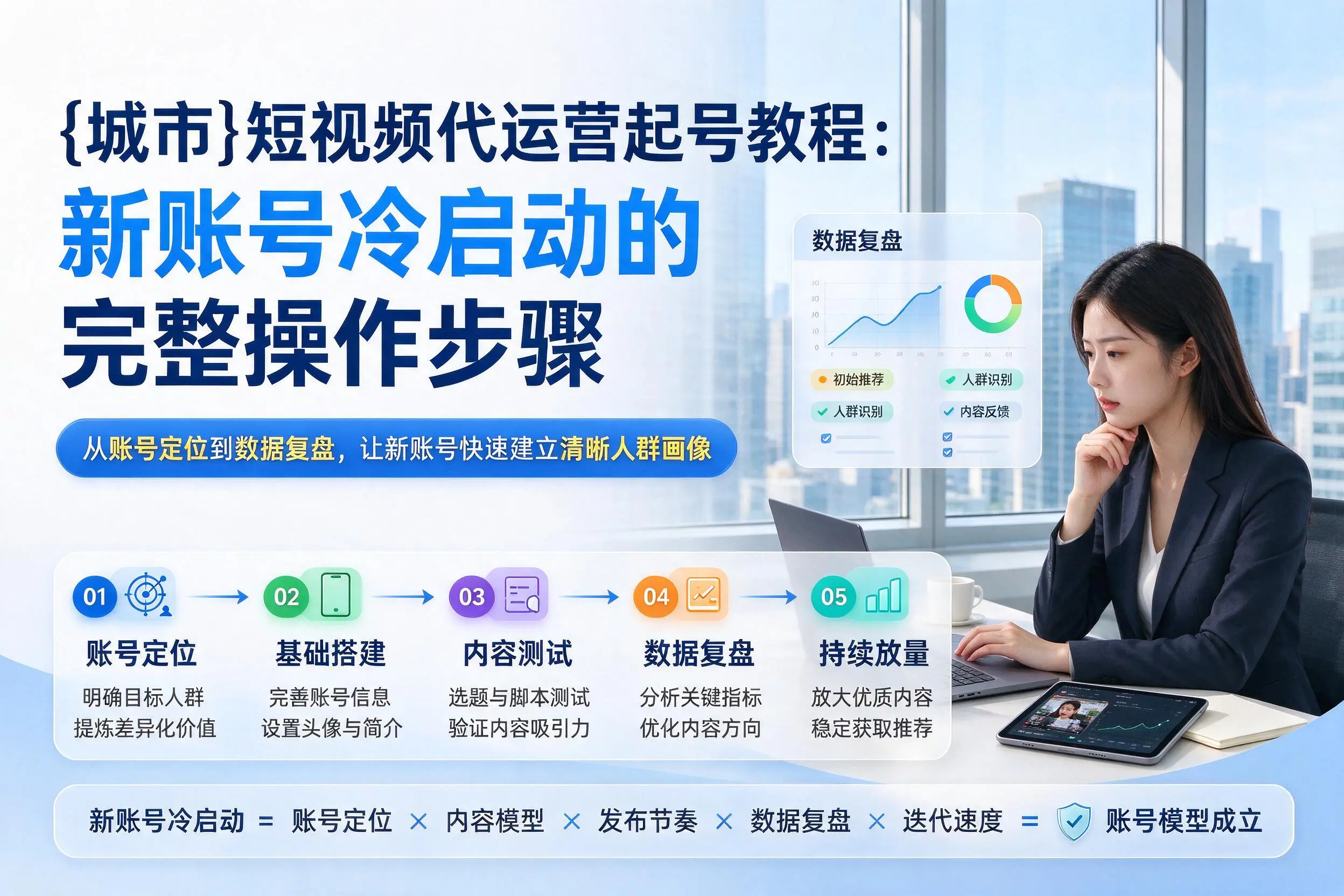 铜陵短视频代运营起号教程：新账号冷启动的完整操作步骤