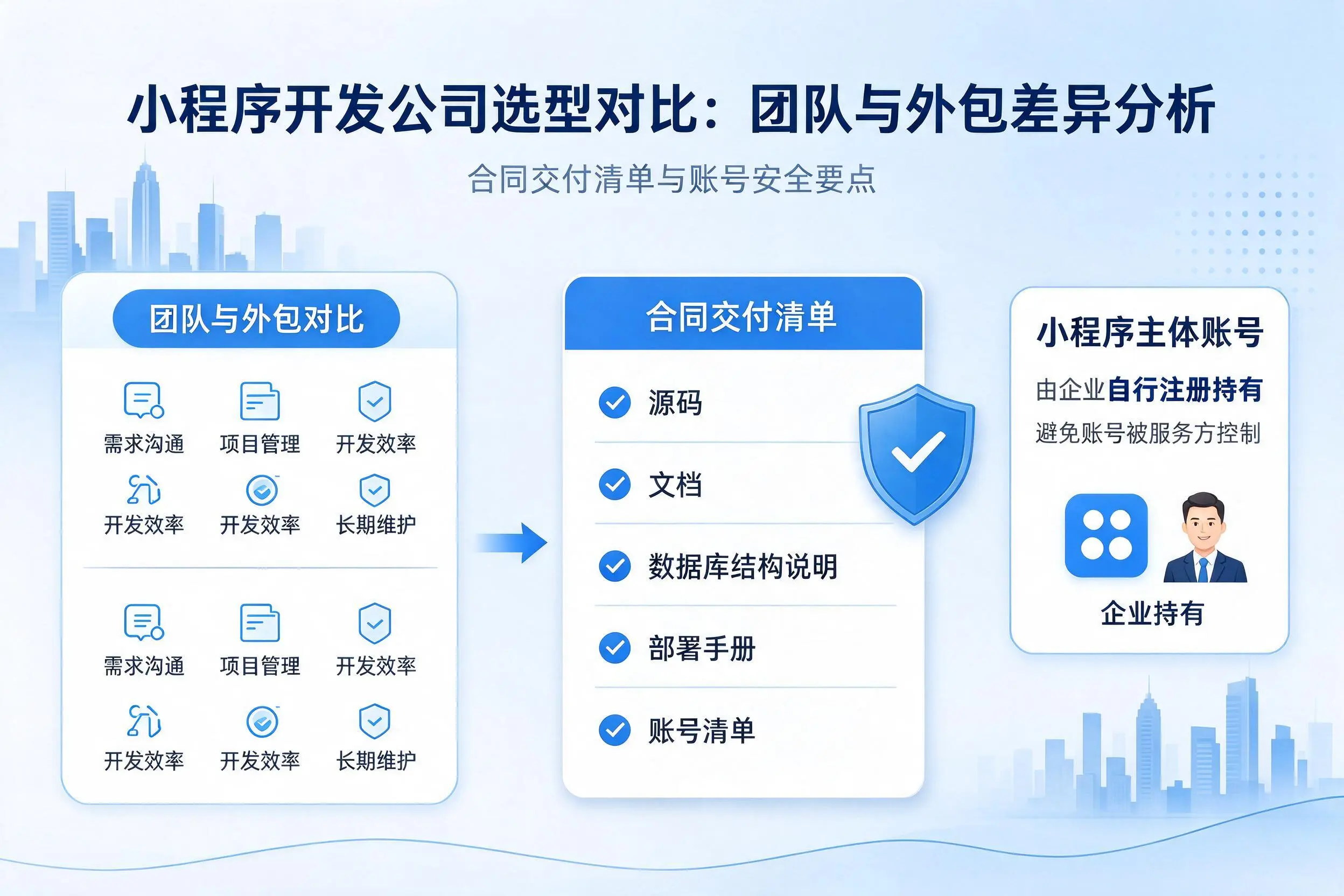 铜陵小程序开发公司选型对比:团队与外包差异分析