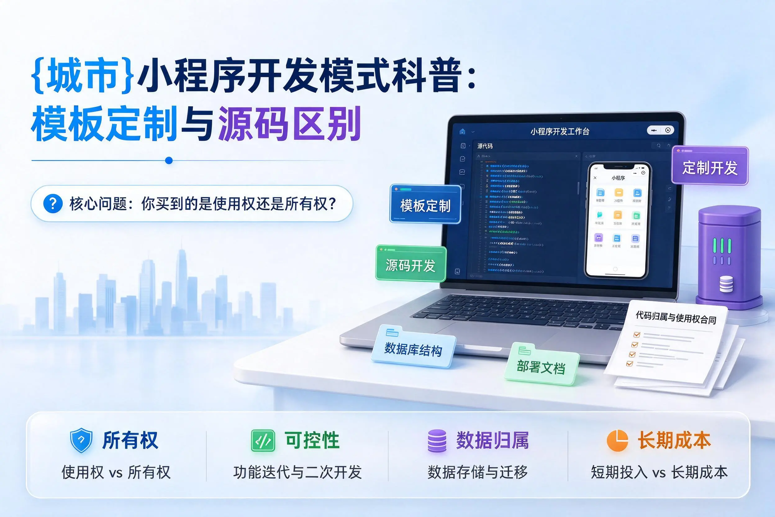 铜陵小程序开发模式科普:模板定制与源码区别