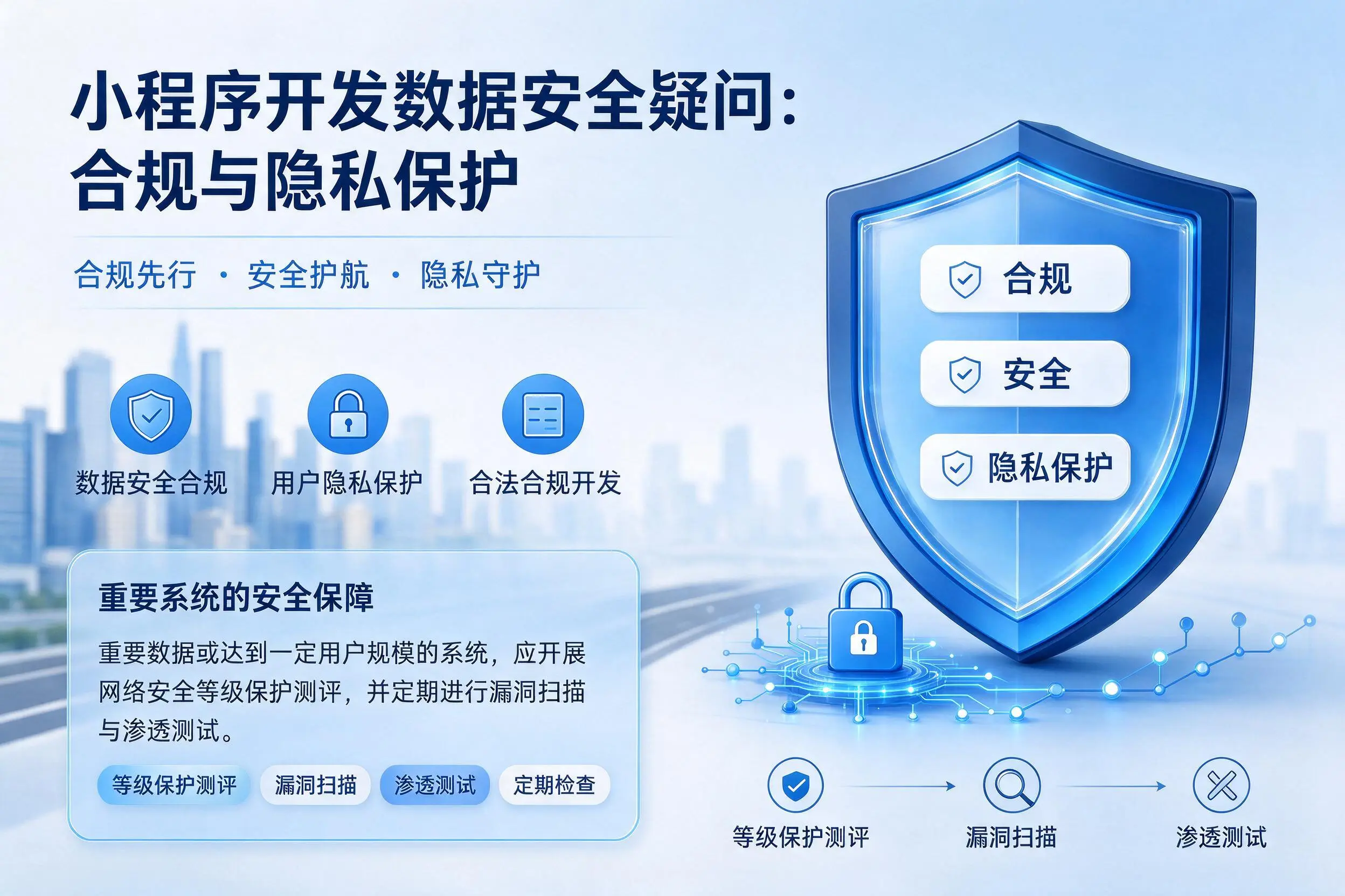 铜陵小程序开发数据安全疑问:合规与隐私保护