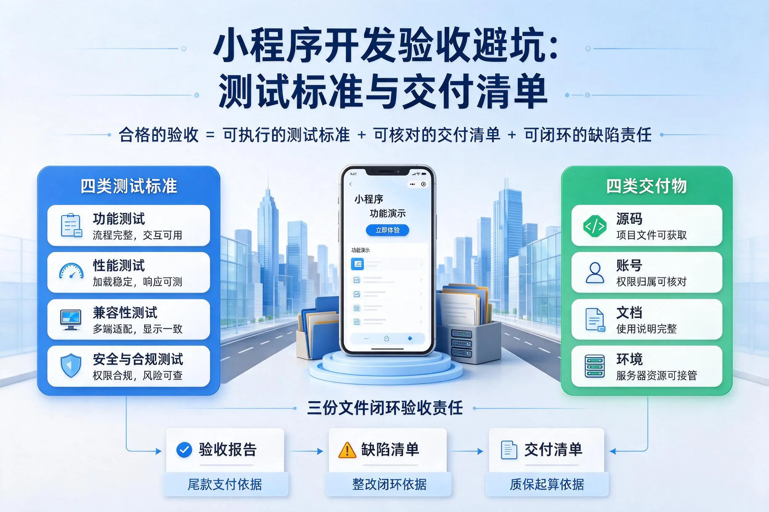 铜陵小程序开发验收避坑：测试标准与交付清单