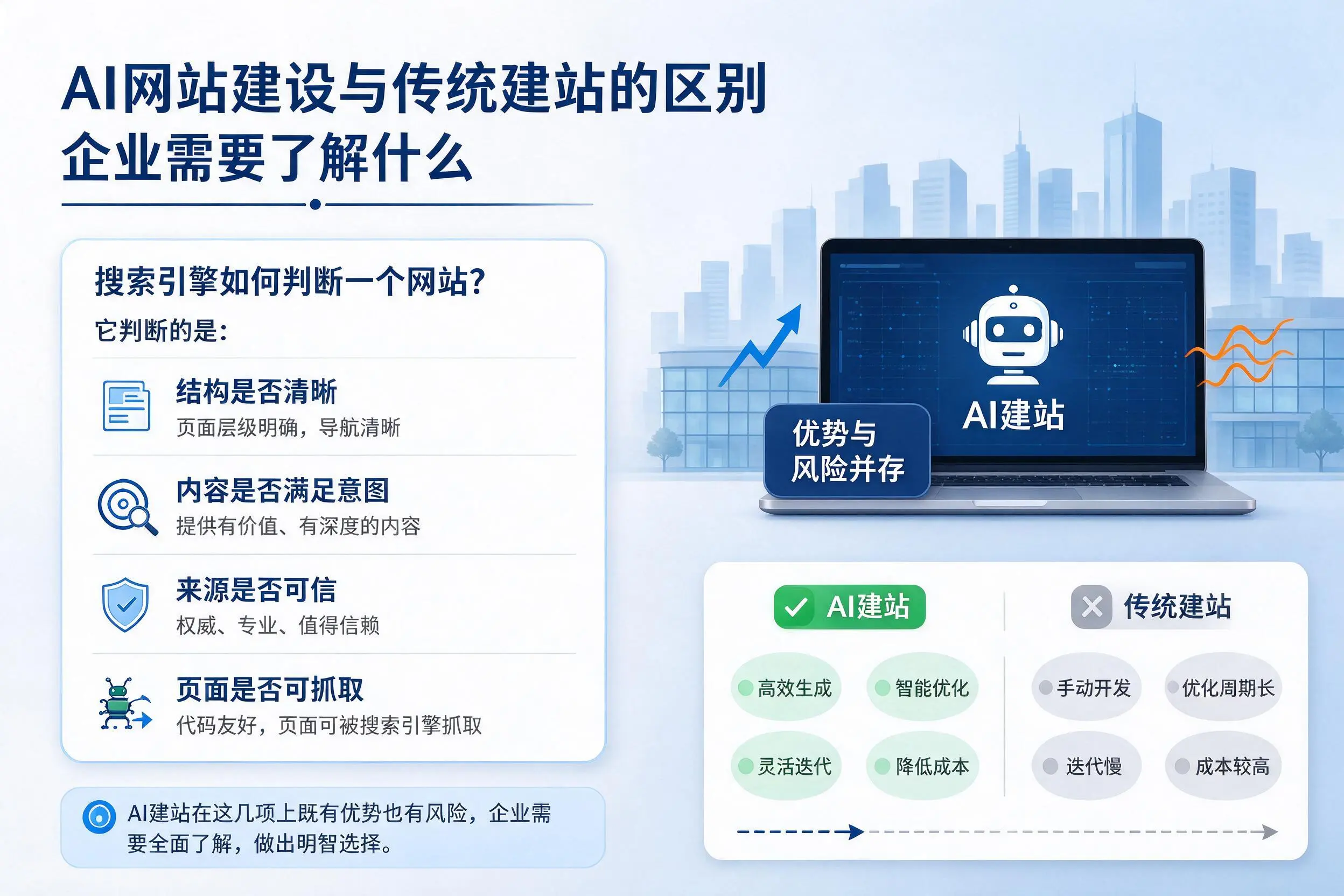 AI网站建设与传统建站的区别,铜陵企业需要了解什么