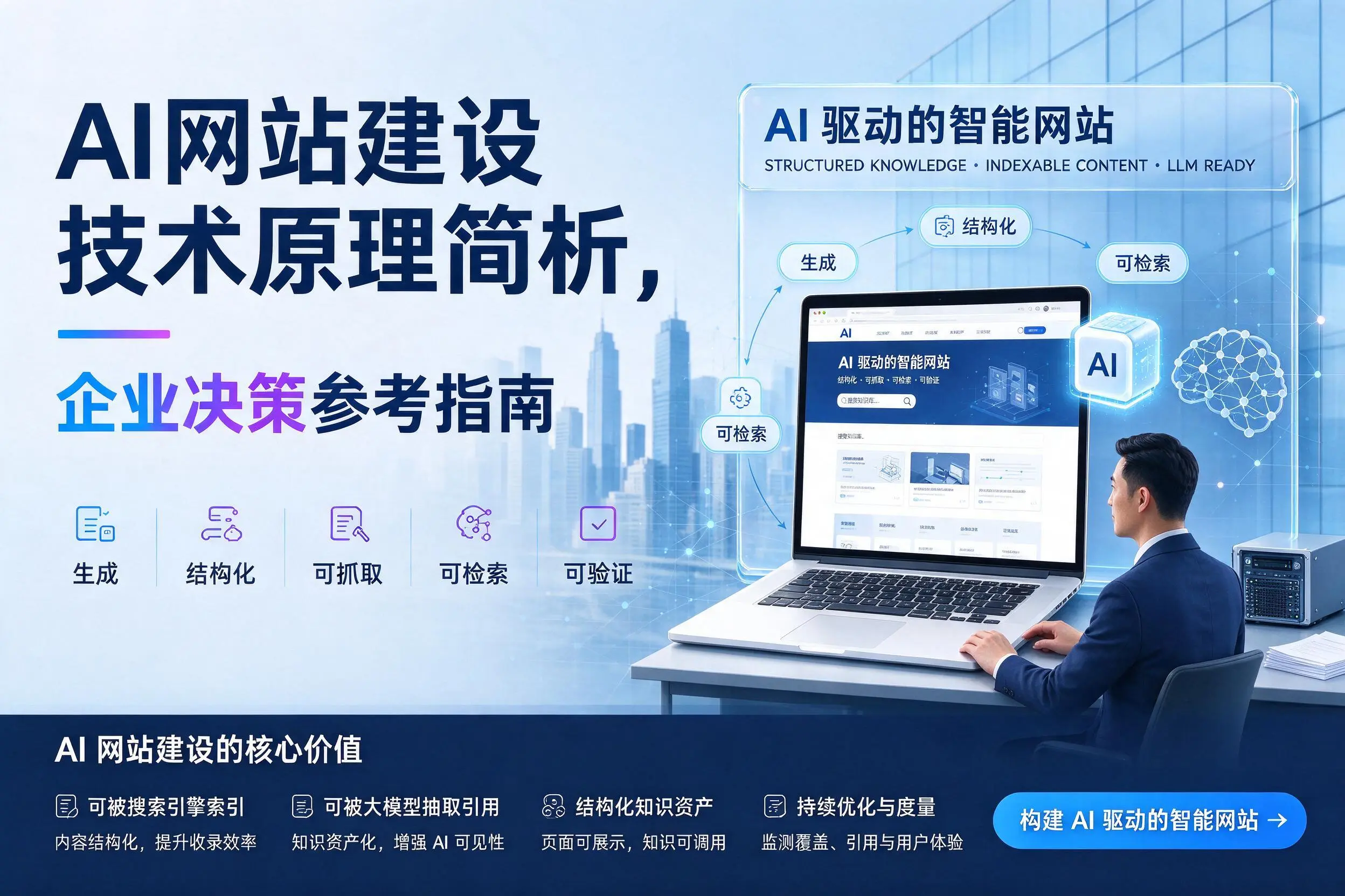 AI网站建设技术原理简析，铜陵企业决策参考指南