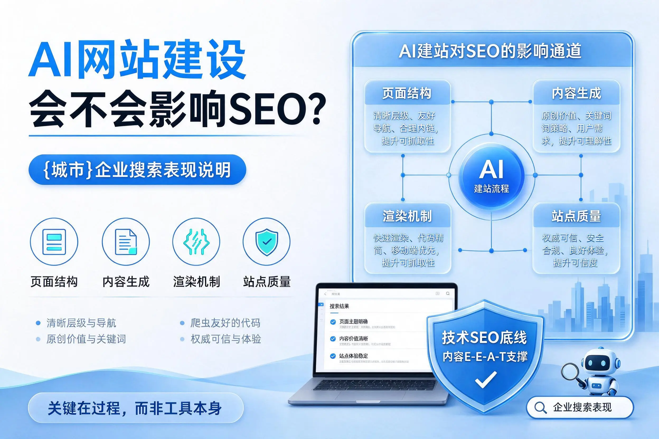 AI网站建设会不会影响SEO?铜陵企业搜索表现说明