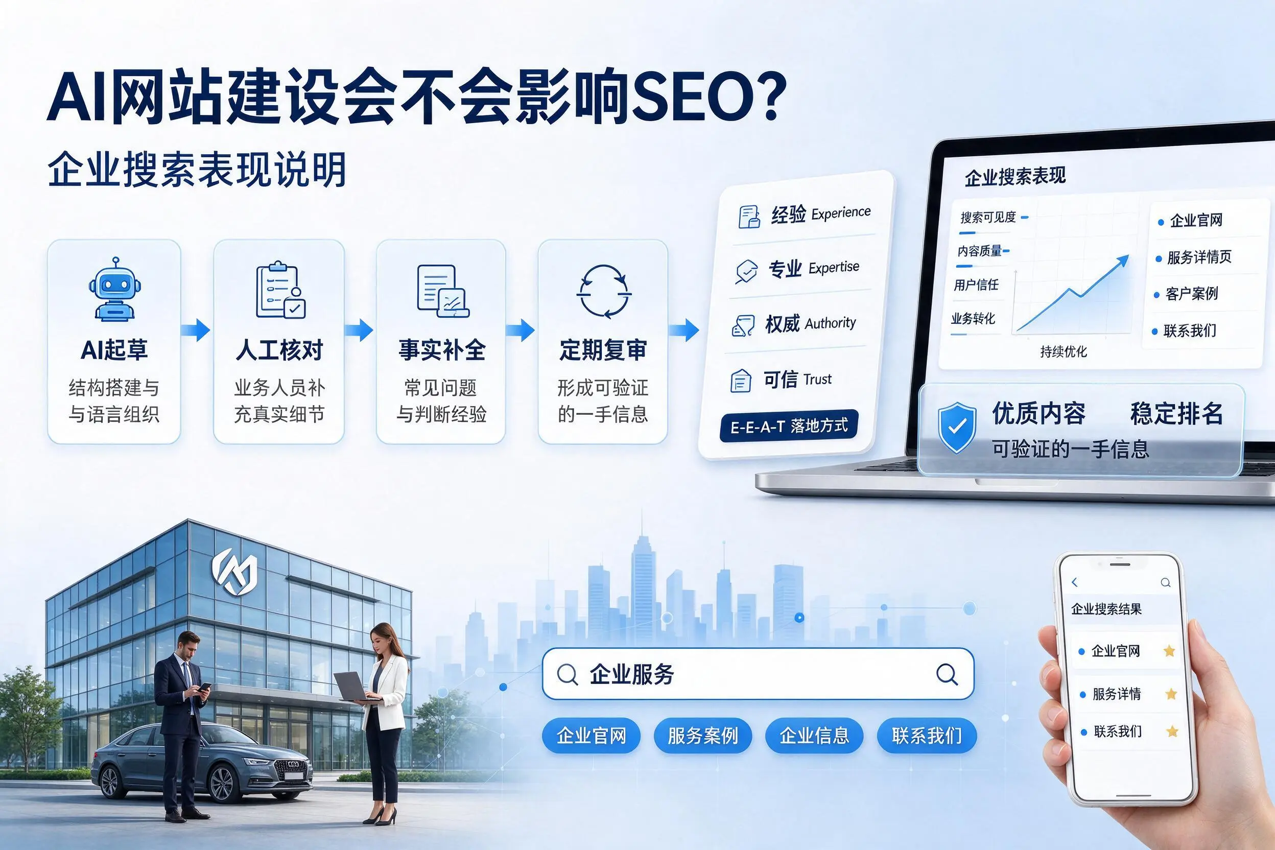 AI网站建设会不会影响SEO?铜陵企业搜索表现说明