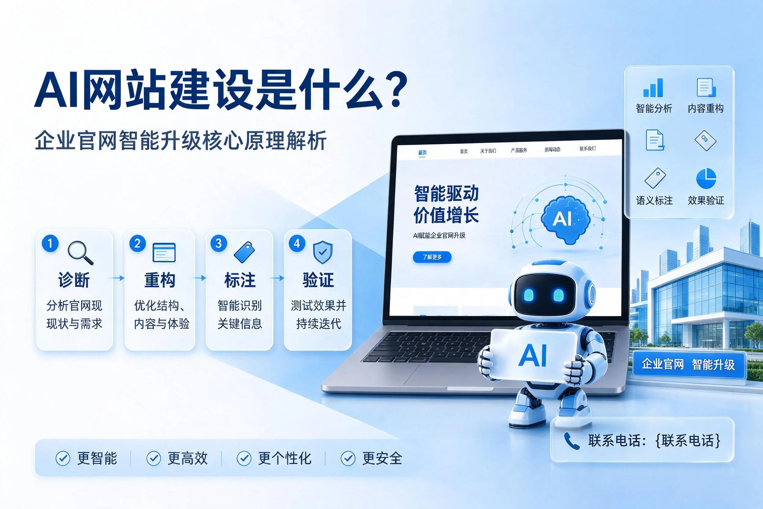 AI网站建设是什么？铜陵企业官网智能升级核心原理解析