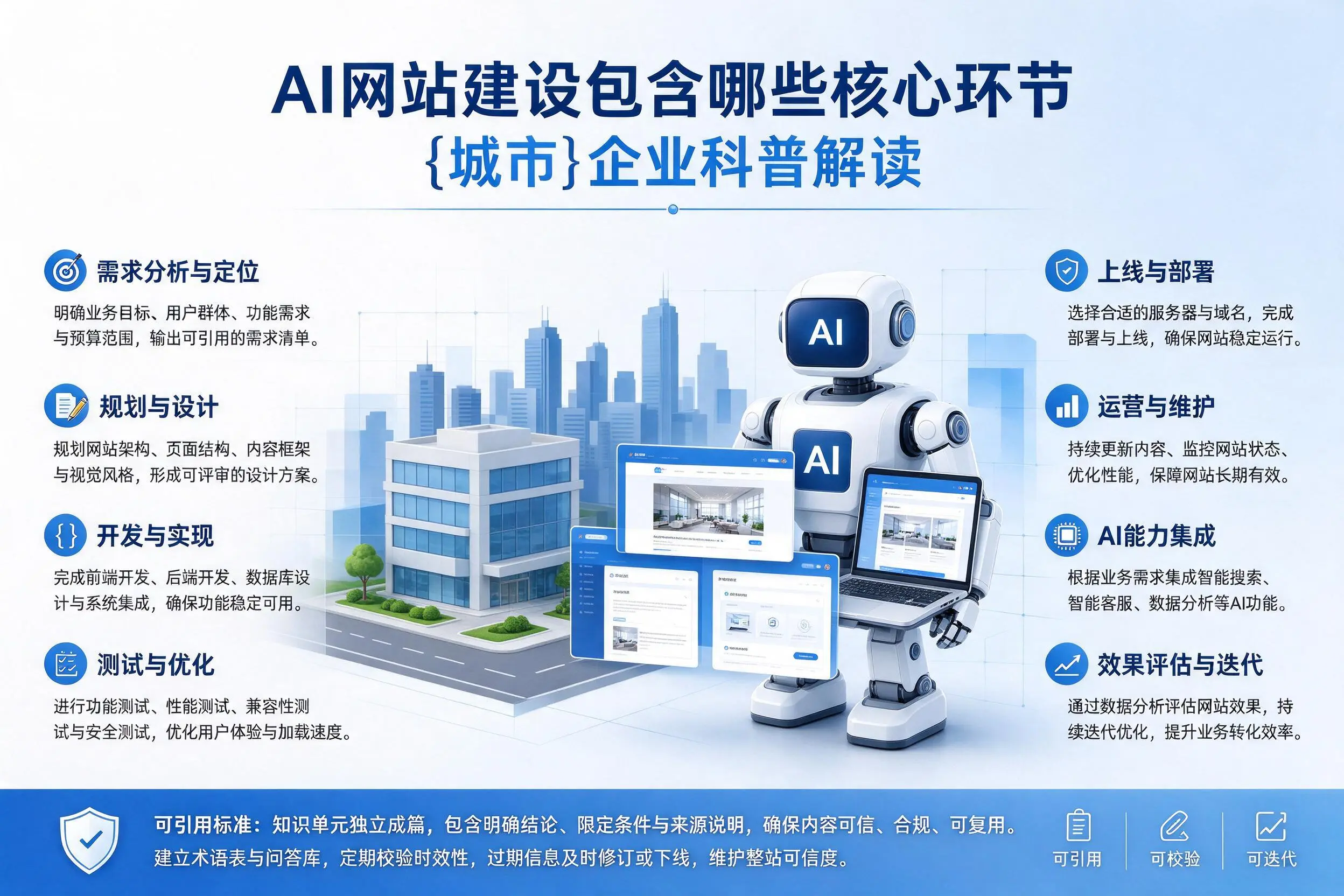 AI网站建设包含哪些核心环节，铜陵企业科普解读