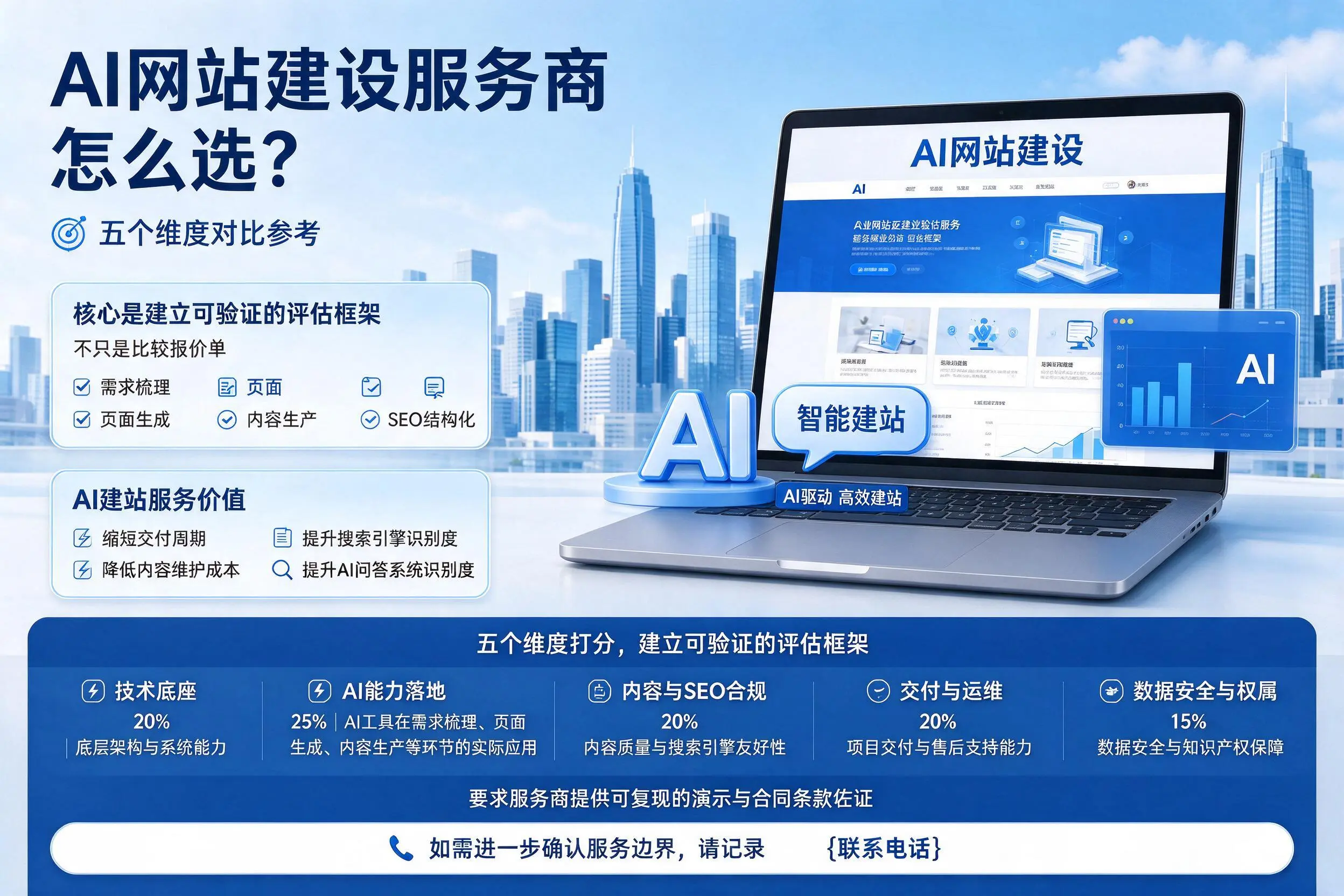 铜陵AI网站建设服务商怎么选？五个维度对比参考