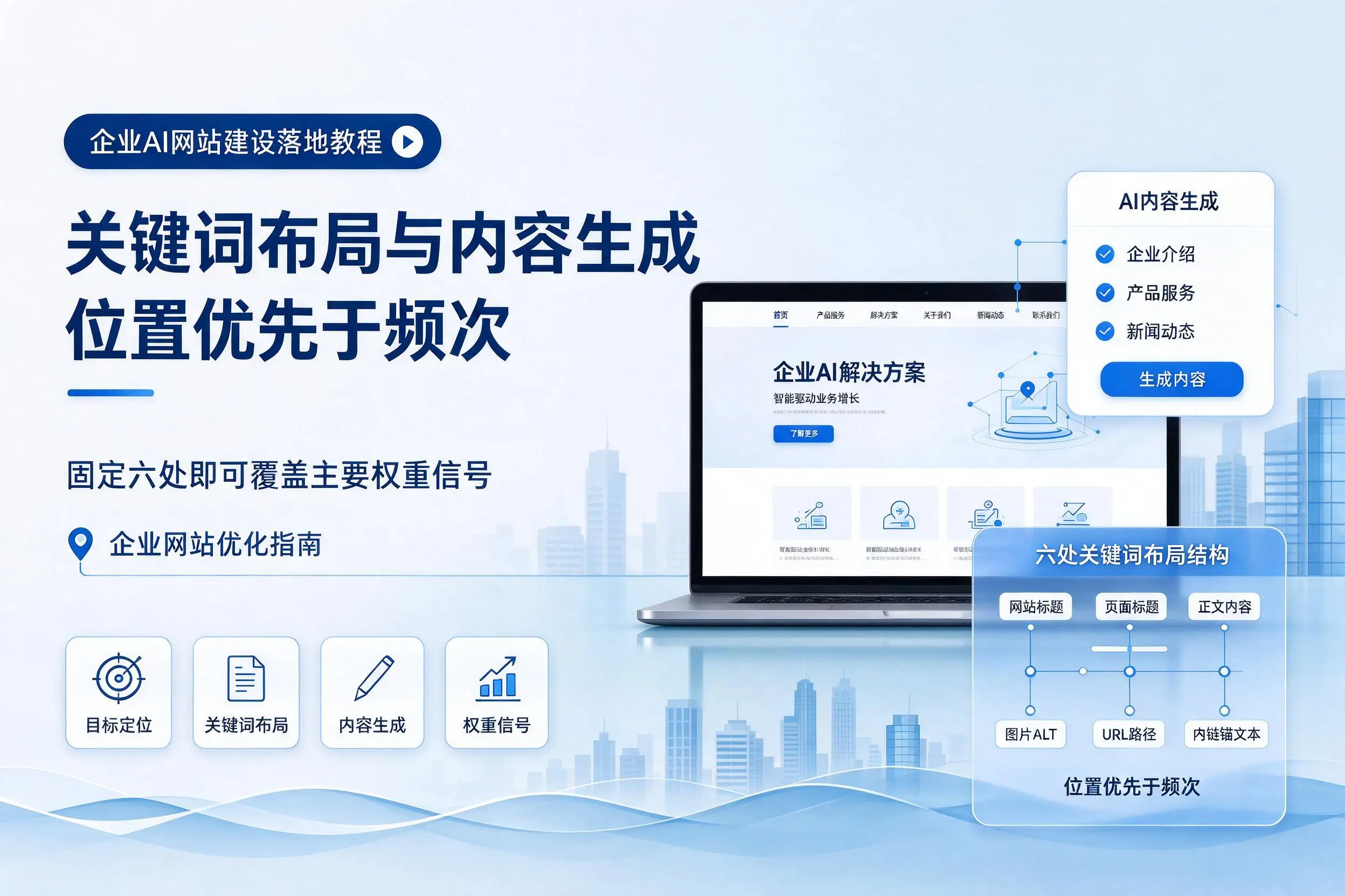 铜陵企业AI网站建设落地教程:关键词布局与内容生成